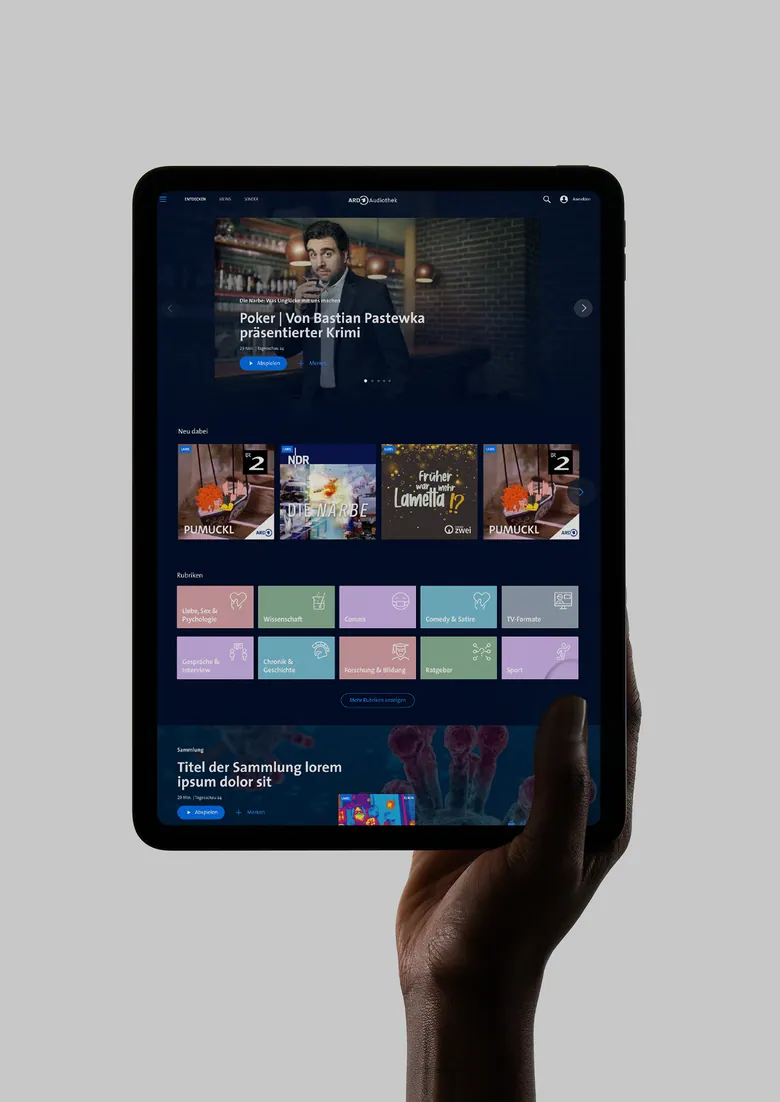 UX Design für ARD Mediathek