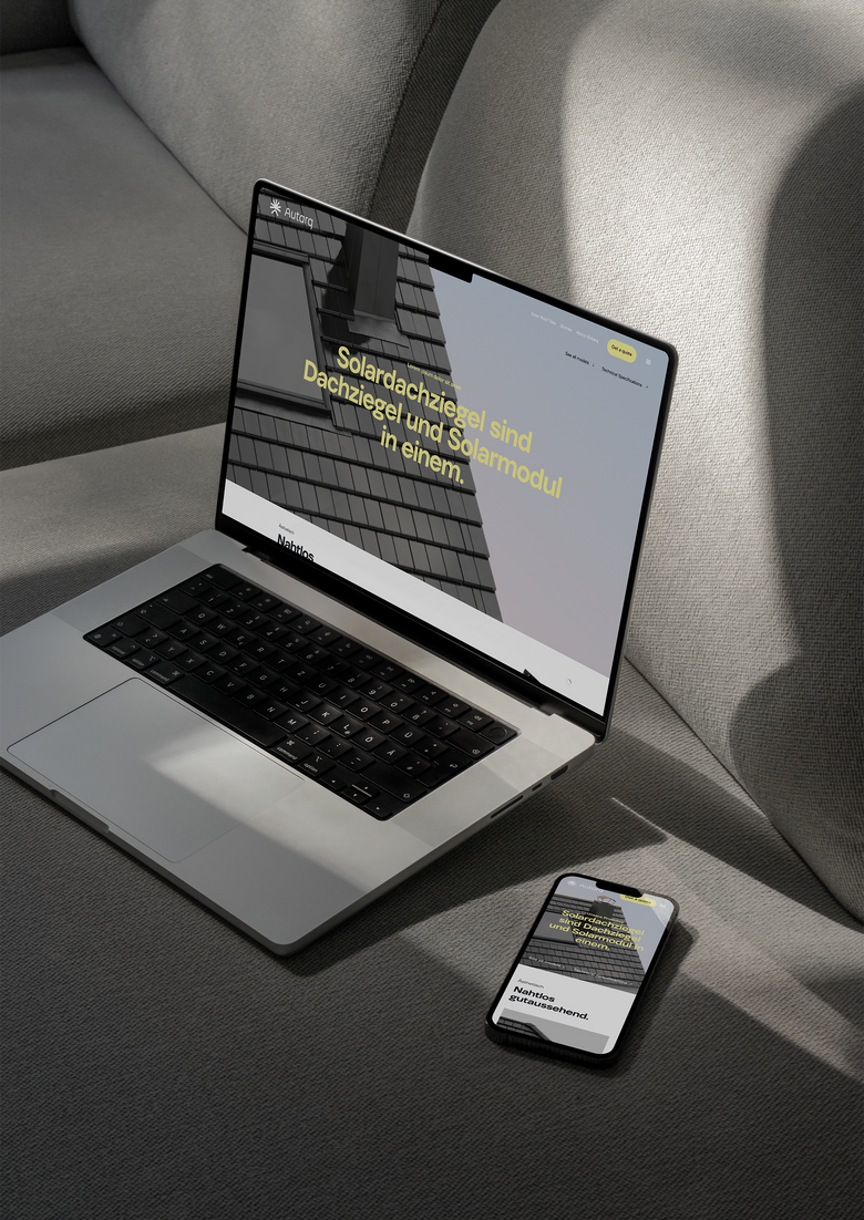 UX Design für Autarq Solardachziegel