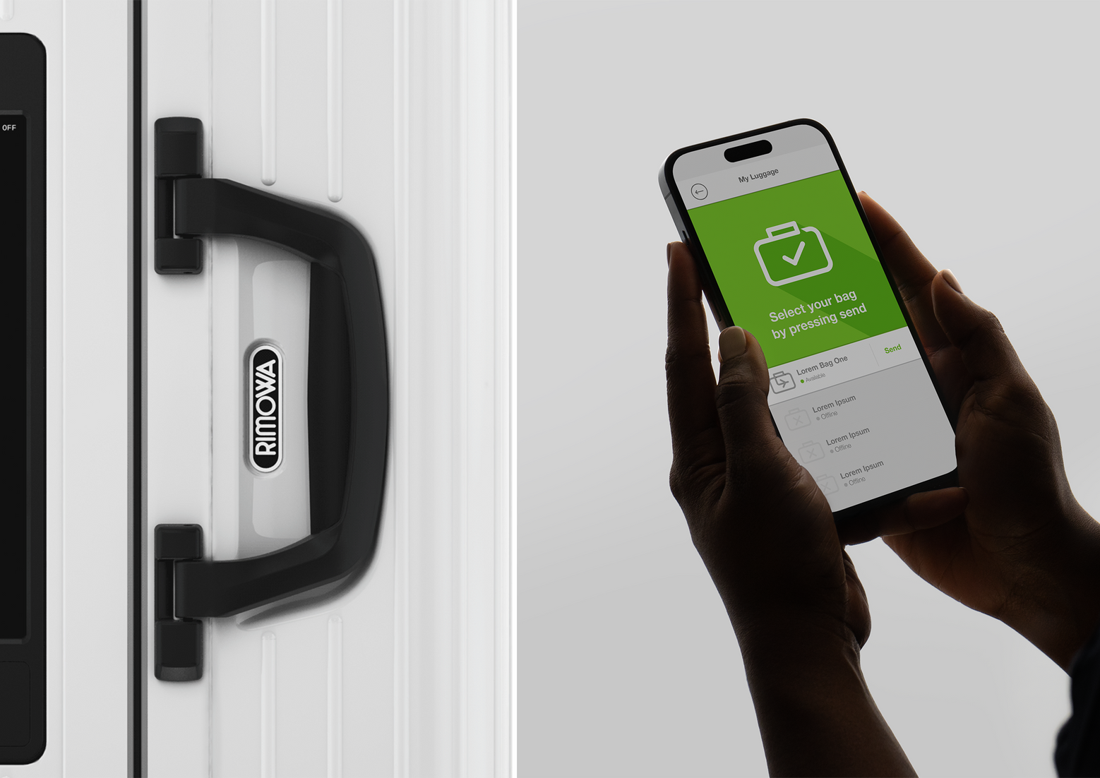 UX Design für Juno Bag2Go Gepäcklösung
